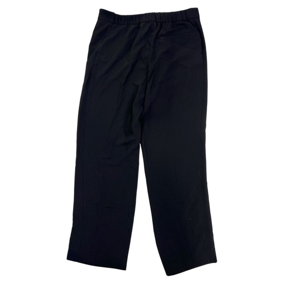 Reiss | Wide Leg Pintuck Black Dress Pants Sz 10R Office Chic Capsule Wardrobe - Picture 5 of 8
